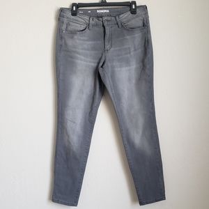 Sonoma Good For Life-Gray Raw Hem Skinny Jeans